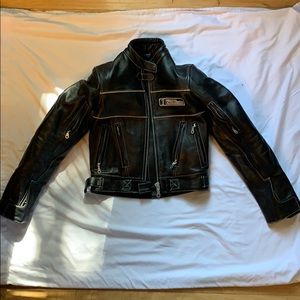 XS Women’s Leather Motorcycle Riding Jacket